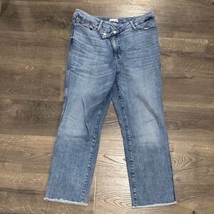 Good American Light Blue Straight-Leg Jeans